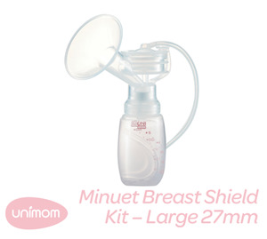 Unimom Breast Shield Kit for: Opera - Minuet - Allegro Pumps Large 27mm
