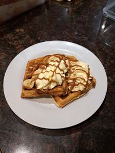 Pancakes Waffles: Banoffee Waffle