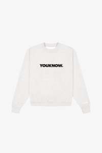 BLOCK CREWNECK | White Marle