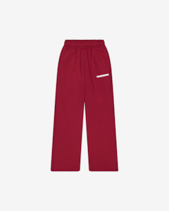 BLOCK WIDE-LEG SWEATPANTS | Maroon
