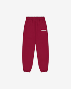 BLOCK CUFFED SWEATPANTS | Maroon