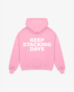 Stacking Days Hoodie | Pink