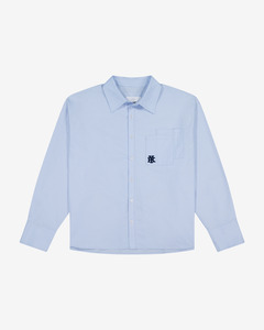 Double Pocket Longsleeve Shirt | Light Blue