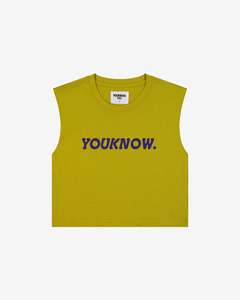 Kids Boxy Tank | MUSTARD