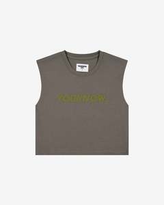 Kids Boxy Tank | Charcoal