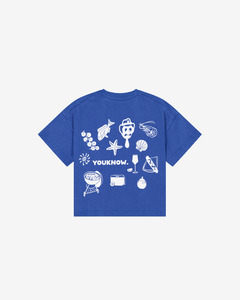 Kids Collection: Kids Kiwi Summer Tee | Washed Blue