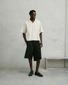 Nothing: Nothing Boxy Pintuck Polo | Ecru