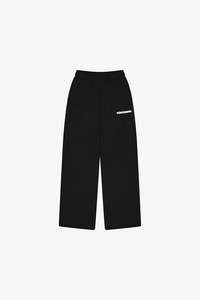 Blocks: BLOCK WIDE-LEG SWEATPANTS | Black