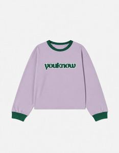 Kids Collection: Kids Contrast Long Sleeve Tee | Lilac