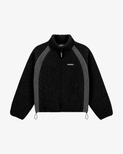 Outerwear: Sherpa Full Zip | Black