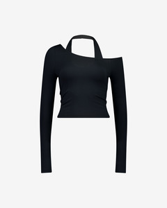 Nothing Layered Halter Longsleeve | Tar