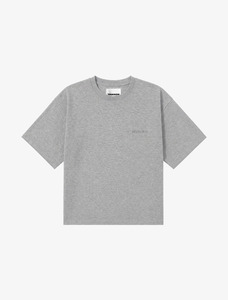 Core Essentials Box Tee | Heather Grey