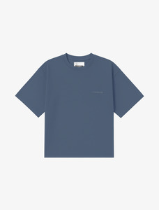 Core Essentials Box Tee | Dusty Blue