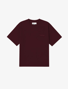 T Shirts: Core Essentials Relaxed Tee | Burgundy