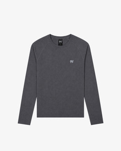 YK Move Fitted LS Tee | Charcoal