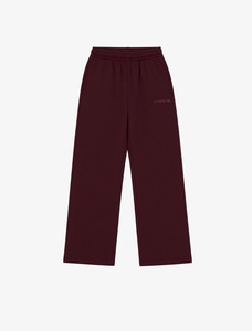 Core Essentials Wide Leg Pants | Burgundy