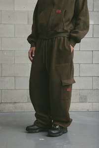 Sweatpants: Brushed Fleece Cargo Sweatpant | Dark Olive