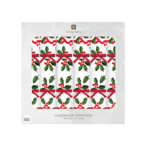 Talking Tables Christmas: Botanical Holly Christmas Crackers (6 pack)