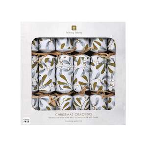 Talking Tables Christmas: Botanical Mistletoe Christmas Crackers - 6 Pack