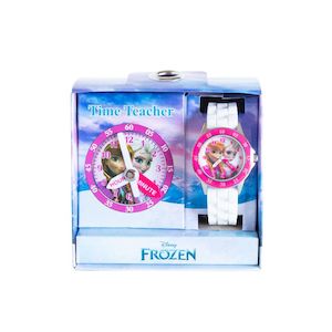 Licensed Watches: Time Teacher Frozen Pink/White