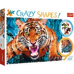 Best Sellers: Trefl "600 Crazy Shapes" - Facing a tiger