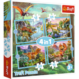 Trefl "4in1" - Unique Dinosaurs