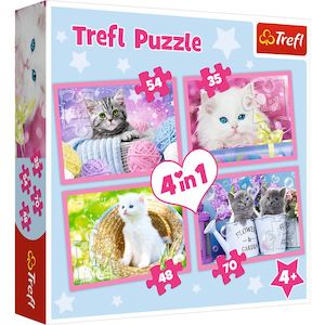 Trefl "4in1" - Cat's fun