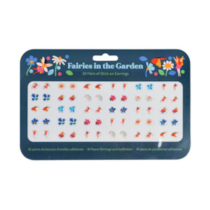 Fairy Themed Accessories: Fairies in the Garden - Stick on Earrings