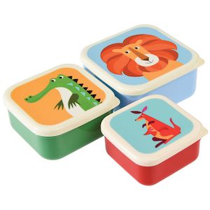 Eco Range: Snack boxes (set of 3) - Colourful Creatures