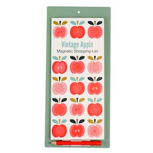 Home Organisation: Vintage Apple Magnetic Shopping List