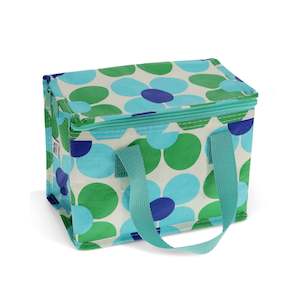 Lunch Bag - Blue And Green Daisy