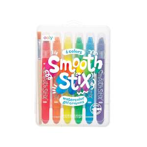 Smooth Stix Watercolour Gel Crayons - 6 Piece Set