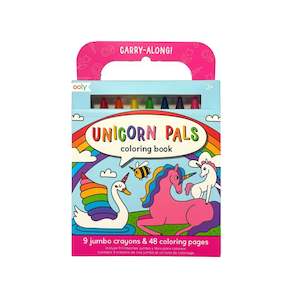 Under 5 Years: Carry Along Colouring Book & Crayon Set - Unicorn Pals