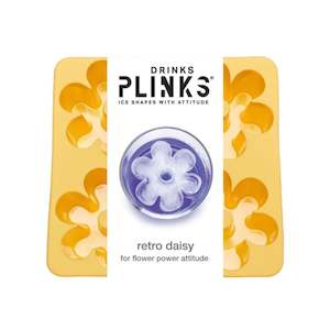Ice Cube Tray - Shapes - Retro Daisy Yellow