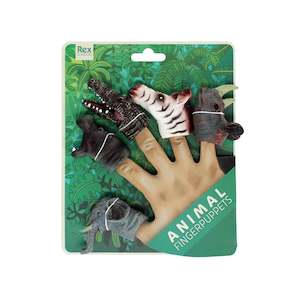 Rex London: Animal Finger Puppets (Set Of 5) - Safari