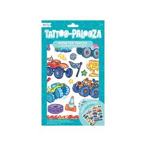 Tattoo Palooza Temporary Tattoo - Monster Trucks