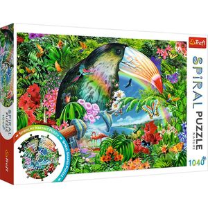 Trefl "1040" - Spiral Puzzle - Tropical animals