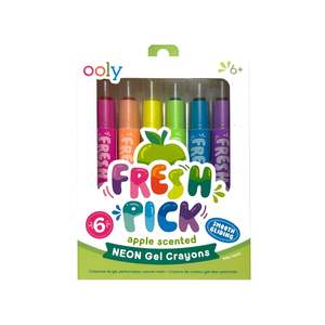 In Stock: Fresh Pick: Apple Scented Gel Crayons (Set of 6)