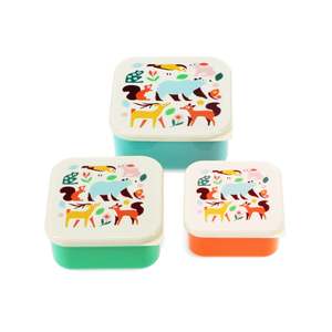 Rex London: Rex London - Snack Boxes (Set of 3) - Woodland