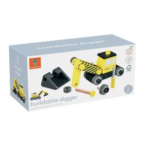 Wooden Toys 1: Orange Tree Toys - Construction Buildable Digger