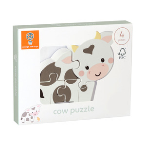 Wooden Toys 1: Orange Tree Toys - Farmyard Cow Puzzle