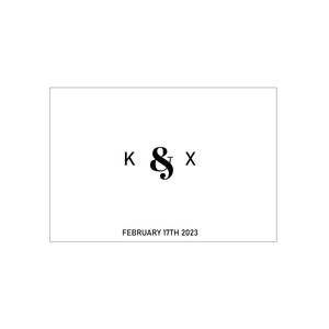 Weddings Engagements: Initials Keepsake Box
