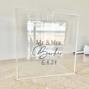 Weddings Engagements: Surname Wishing Well - Decal