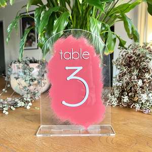 Table Numbers: Ayla Table Numbers