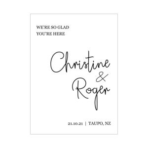 The Christine Wedding Sign - Acrylic