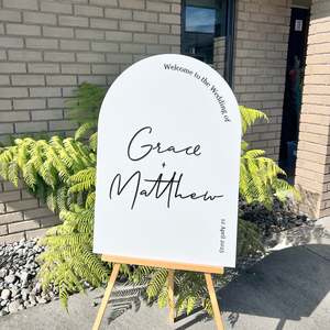 The Emma Wedding Sign - Acrylic