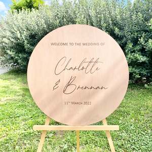 The Charlotte Wedding Sign - Acrylic