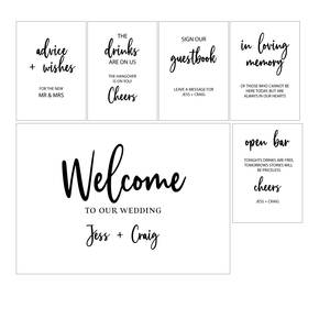 Sonja Wedding Sign Set