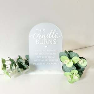 This candle burns