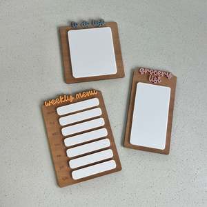Wall Planners: Planner Set - Wood/Acrylic